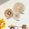 Decoração de Parede de Ráfia Estilo Boêmio, Decoração de Parede Trançada à Mão, Decoração de Parede, Decoração Suspensa Estilo Nórdico para Pousada