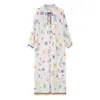 Comercio Exterior Transfronterizo Ropa de Mujer 2026 Nueva Moda Europea y Americana Estilo Francés Vacaciones en la Costa Vestido Largo Estampado 2145332