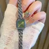 Reloj GUOU cuadrado pequeño estilo francés, pulsera de acero de lujo ligero y exquisita, alto valor estético, reloj de cuarzo con esfera romana retro de nicho