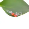Pendientes pequeños y frescos de resina transparente con forma de U y clip para la oreja con circonitas de estrella de cinco puntas, sin agujeros para las orejas, hechos a mano, transfronterizos de Europa y Estados Unidos