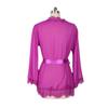 Estilo Europeu e Americano Lingerie Roupão de Banho Renda de Cílios em Tela Camisola Sexy Roupa de Dormir Lingerie Roupa de Casa P-3Xl Camisola