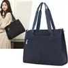 Bolso Tote de Nylon, Bolso para Laptop de Mujer, Bolso de Hombro de Gran Capacidad, Bolso Ligero para el Trabajo y los Viajes