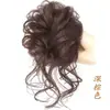 Cabello rizado barba larga cabello rizado anillo capullo de flor cabeza de flor cabello lacio esponjoso anillo cabeza de bola peluca bolsa de pelo anillo de pelo de cola de pollo para mujer accesorios para el cabello