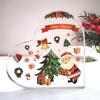 Nuevas Manualidades de Acrílico Transparente de Amazon Atmósfera Navideña Invernal Decoración de Escritorio Feliz Festividades Adornos