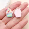 Amuletos de Resina Suave Azul Hielo Estilo Coreano Estrella Transparente con Purpurina Dulce Sirena Accesorios para Pulsera y Pendientes DIY