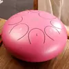 [Instrumento Musical Huashu] Tambor Etéreo de 8 Tonos de 10 Pulgadas, Lengua Redonda, Plato de Percusión Vacío de Color, Tambor de Lengua de Acero, Instrumento de Percusión para Principiantes