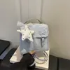 Mochila versátil de moda estilo universitario, linda mochila escolar de estudiante estrella, bolso multifuncional para mujer de hombro y cruzado, dulce