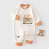 Mameluco para Bebé de Manga Larga para Recién Nacido sin Huesos Ropa para el Hogar Pijamas para Niños y Niñas Estilo Primavera Ropa para Gatear al Aire Libre