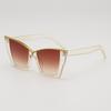 Óculos de Sol 2026 Armação Grande Gatinho Emagrecedor Luxuosos Minimalistas High-End Moda Estiloso Street Style