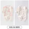 Jq Jingqi Mameluco de Bebé Otoño Algodón Puro Ropa para Recién Nacidos Monos de Mariposa Atuendo Estilo Monje para Casa