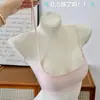 Sutiã invisível de corte baixo com alças finas, design de meia-taça para seios pequenos, sem bojos vazios, estilo fino de verão, sutiã com costas bonitas e sem costura