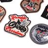 Parche de tela para insignia, bordado por computadora, venta directa de fábrica creativa, con imágenes y muestras.
