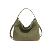 Bolso tejido de alta gama para mujer, bolso de ante mate para el hombro, bolso tote vintage, bolso de hombro casual, bolso cruzado