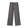 Pantalones casuales deportivos sexys de cintura baja sin forro polar para mujer, otoño e invierno, nuevos, de cintura estrecha, tubo recto, adelgazantes, holgados, tipo mopa, pantalones de sudor