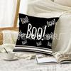 Fábrica direta de fronhas novas de Halloween transfronteiriças, decoração de quarto e sofá, fronha de linho com tema de fantasma e osso