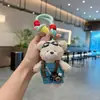 Lindo Peluche Llavero de Oso Muñeca de Dibujos Animados con Peto Colgante de Bolso Lindo y de Moda Colgante Creativo