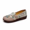 Otoño Nuevo Estilo Zapatos de Tela de Pekín Antiguo Flats Cómodos Zapatos de Madre Estilo Nacional Nueva Chinoiserie Retro Zapatos de Pescador Zapatos Perezosos