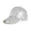 Chapéu de performance com lantejoulas para crianças adultas chapéu de performance lantejoulas boné de beisebol lantejoulas de dança de palco boné de beisebol atacado