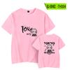 Tokyo Revengers fornecimento transfronteiriço homem do sol de verão estampagem a quente casual gola redonda manga curta camiseta feminina atacado