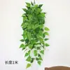 Jiboia parede sala de estar plantas verdes planta de parede decoração de planta trepadeiras flores artificiais trepadeiras internas planta-aranha cesta suspensa