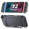 Funda Protectora Transparente con Purpurina para Switch Oled Funda con Purpurina para Switch Tipo Dividido Funda Protectora Glitter Lite