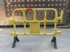 Pegamento de Plástico Caballo de Hierro Barandilla de Caballo Sitio de Construcción de Vallas Barrera de Protección Móvil Advertencia Barrera de Aislamiento de Seguridad Barrera de Tráfico Vial