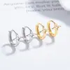 Pendientes de estrella hueca para mujer plata de ley 925 simples versátiles ins pendientes de estrella cruzada tendencia joyería de oreja personalizada temperamento