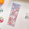 Lindas pegatinas de tarjetas goo de dibujos animados láser al por mayor de animales brillantes pegatinas creativas para tazas pegatinas para cuentas de mano ins