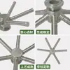 Distribuidor de água de aço inoxidável, dispositivo de entrada e saída tubular em forma de cruz de seis a oito garras, tratamento de drenagem central em forma de espinha de peixe, tubo ramificado envolto em fio