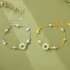 Pulsera Original Diseño Ruyi Hebilla Pequeña de Fortuna y Paz para Mujeres, Pulsera Vintage Estilo Chino Nuevo de Jade Hetian con Diseño de Hoja de Ginkgo, Plata Pura
