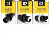 Adaptador de Válvula para Inflar Botes de Pesca, Botes de Goma, Kayaks, Tablas de Paddle, Negro