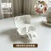 Caja de embalaje desechable, caja de regalo, caja de regalo navideña de pulpa de papel, ecológica y biodegradable, caja de almacenamiento a prueba de golpes de dos piezas