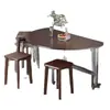 Mesa plegable móvil simple mesa redonda creativa mesa de comedor mesa de comedor hogar apartamento pequeño rural plegable mesa redonda grande