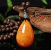 Colar de cera de abelha imitação gota d'água correnteira longa retrô corrente de suéter roupa para transmissão ao vivo pingente de bem-estar temperamento acessórios estilo étnico