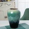 Jarrón de Cerámica de Jingdezhen Adornos Sala de Estar Arreglo Floral Nuevo Estilo Chino Pasillo Decoración Maceta Hidropónica Cerámica Vintage Maceta de Barro Velas Excelencia