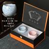 Taza de Té de Cerámica de Venta Caliente en Vivo Taza de Cambio de Horno Taza Huevo Fondo de Dragón Juego de Té de Flores Juego de Tazas Individuales