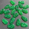 Pingente Fushou Ruyi de Ágata Natural Calcedônia Verde Jade Artesanal Pingente para Homens e Mulheres Colar Pingente Ruyi