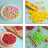 Perla de Imitación Perlas de Caramelo No Porosas Perlas de Plástico Accesorios de Bricolaje para Niños Accesorios para Joyería Perlas Material Ecológico