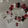 Colección de Pulseras de Bosque Más Vendidas, Frescas Pulseras de Mariposa de Verano para Parejas, Mariposa Luciérnaga Estudiantes, Nudos de Bambú Dulces, Sueño de Buena Relación Calidad-Precio