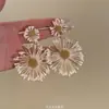 Aretes de Paja con Girasol Estilo Resort Bohemio para Mujer, Únicos Elegantes, Aretes Exagerados, Aretes Personalizados de Nicho