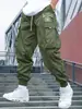 Amazon Wish Pantalones Cargo Deportivos de Exterior de Primavera y Otoño para Hombre con Bolsillos y Puños, Dropshipping Disponible