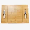Produto Popular Transfronteiriço: Conjunto de Tábua de Queijo de Bambu com Múltiplas Especificações e Faca de Queijo de Aço Inoxidável, Prato de Piquenique, Tábua de Corte para Festa e Piquenique