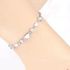 Pulsera de amor romántico temperamento elegante plateado a mano joyería de fábrica directa un lote mixto una generación de pelo