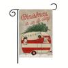 Amazon Cross-border Venda Quente Natal Jardim Bandeira Papai Noel Carro Vermelho Boneco de Neve Factory Outlet