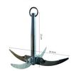 Cuchillo de ancla de cuatro patas, cortador plegable de plantas acuáticas de cuatro patas, cortador de césped tipo ancla de barco, cuchillo de ancla de cuatro patas para plantas acuáticas.