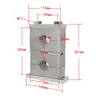 Abrazadera de tubo de aleación de aluminio de alta resistencia GB, abrazadera doble superior e inferior, abrazadera de fijación, soporte de agua, abrazadera doble de aleación de aluminio