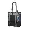 Bolsa de Playa de Doble Capa Personalizada por el Fabricante, Malla Transpirable, Bolsa de Playa para Nadar, Gran Capacidad, Bolsa de Playa Exterior Compartimentada