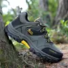 Zapatos de Hombre para Otoño e Invierno Tallas Grandes de Caña Baja de Cuero para Exteriores Zapatos de Senderismo para Hombre Zapatilla de Senderismo Antideslizante Resistente al Desgaste