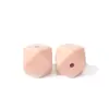 Cuentas hexagonales de silicona de 14 mm al por mayor, cuentas sueltas geométricas tridimensionales, para abalorios DIY, accesorios para pulseras y collares