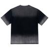 Camiseta masculina de algodão retrô americana de manga curta solta de alta qualidade com spray pesado de 280g